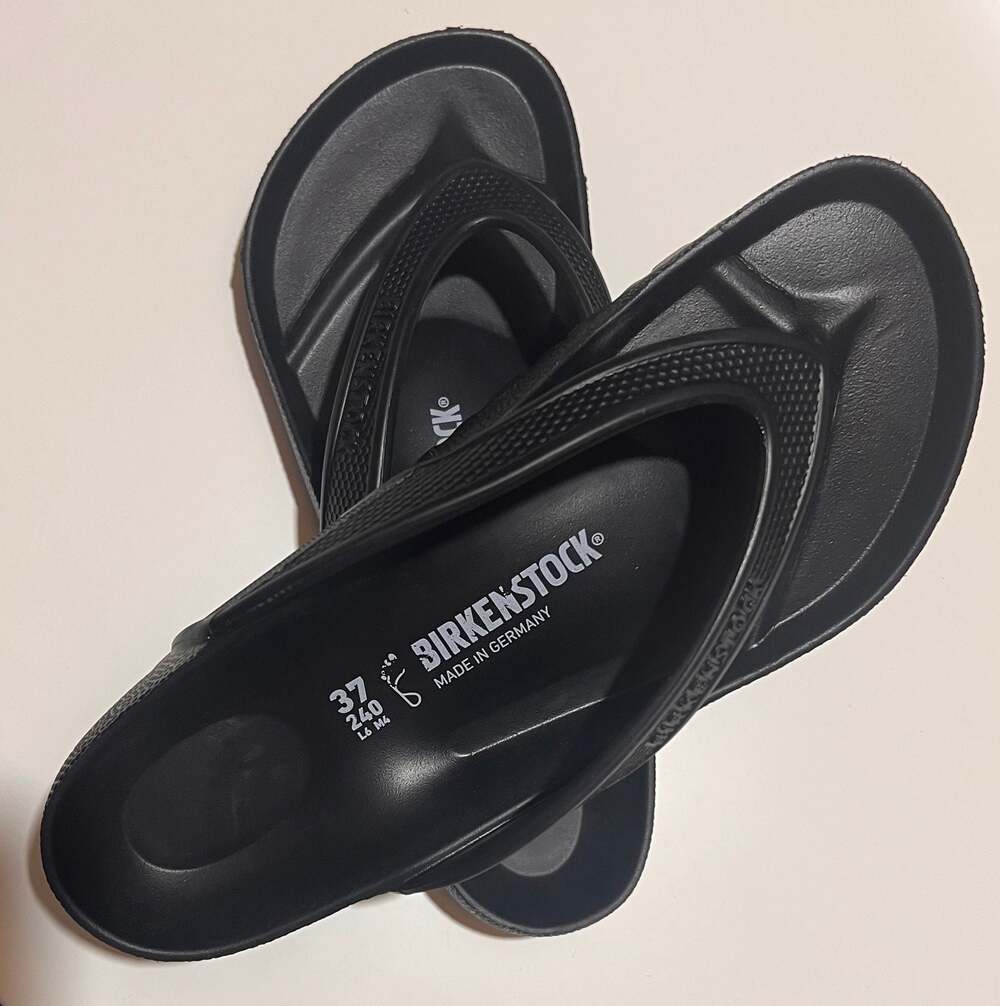 Birkenstock Honolulu EVA Black Thong Sandals Size 37 (Women’s US 7)